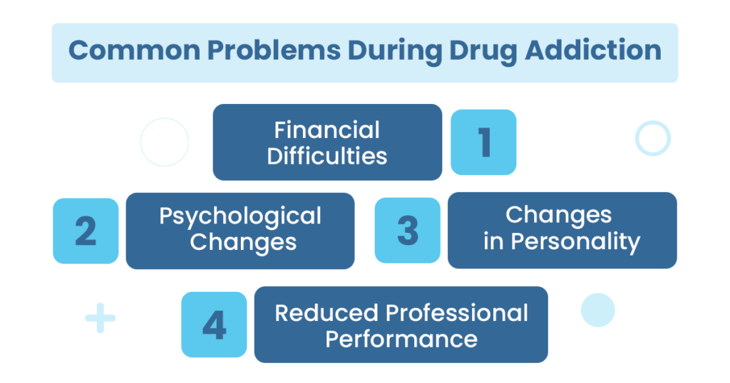 common problems during drug addiction