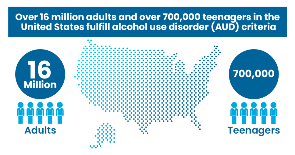 Picture showing addiction stats in the United States
