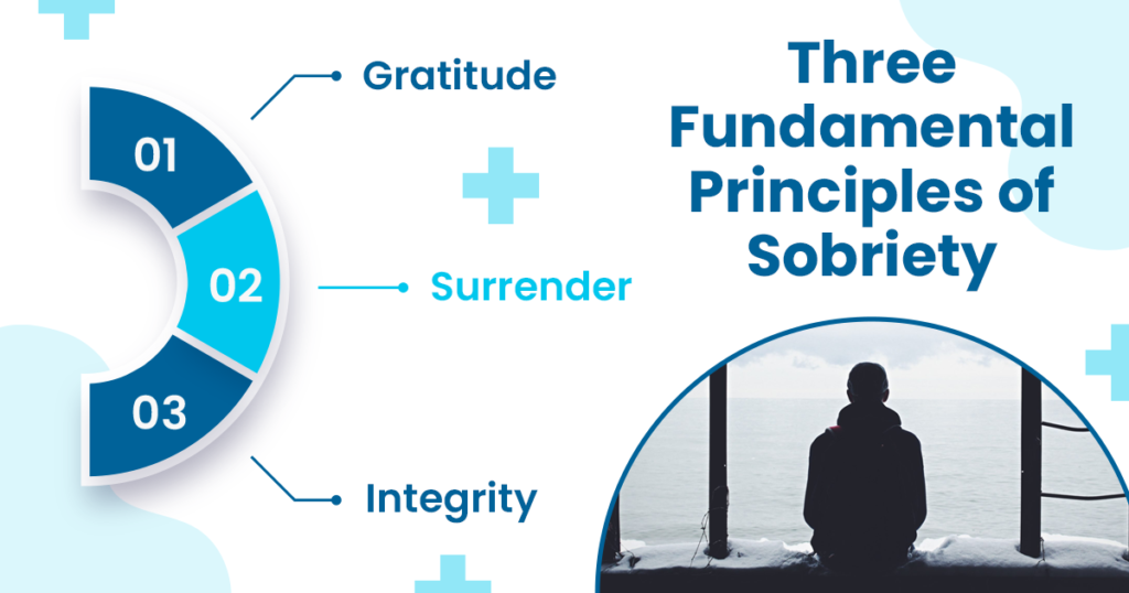 The graphic explains some of the fundamental principles of sobriety
