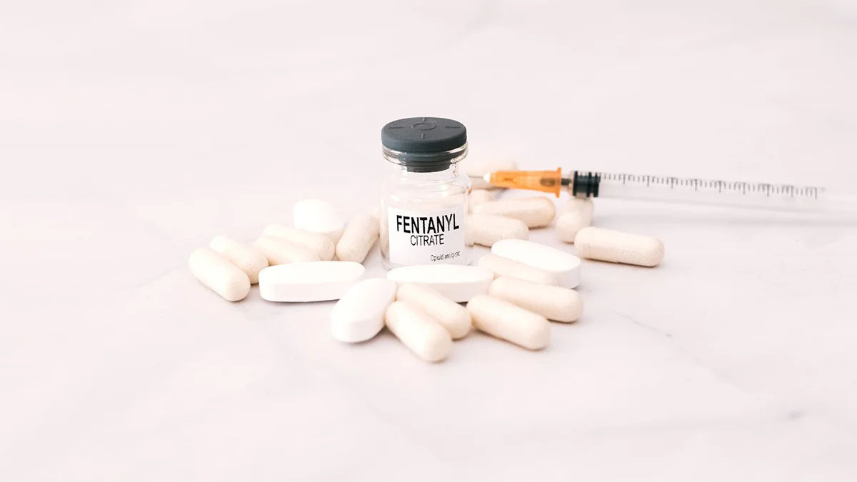 Vial of fentanyl. Harm reduction emphasizes education and awareness to minimize the risks associated with fentanyl use.