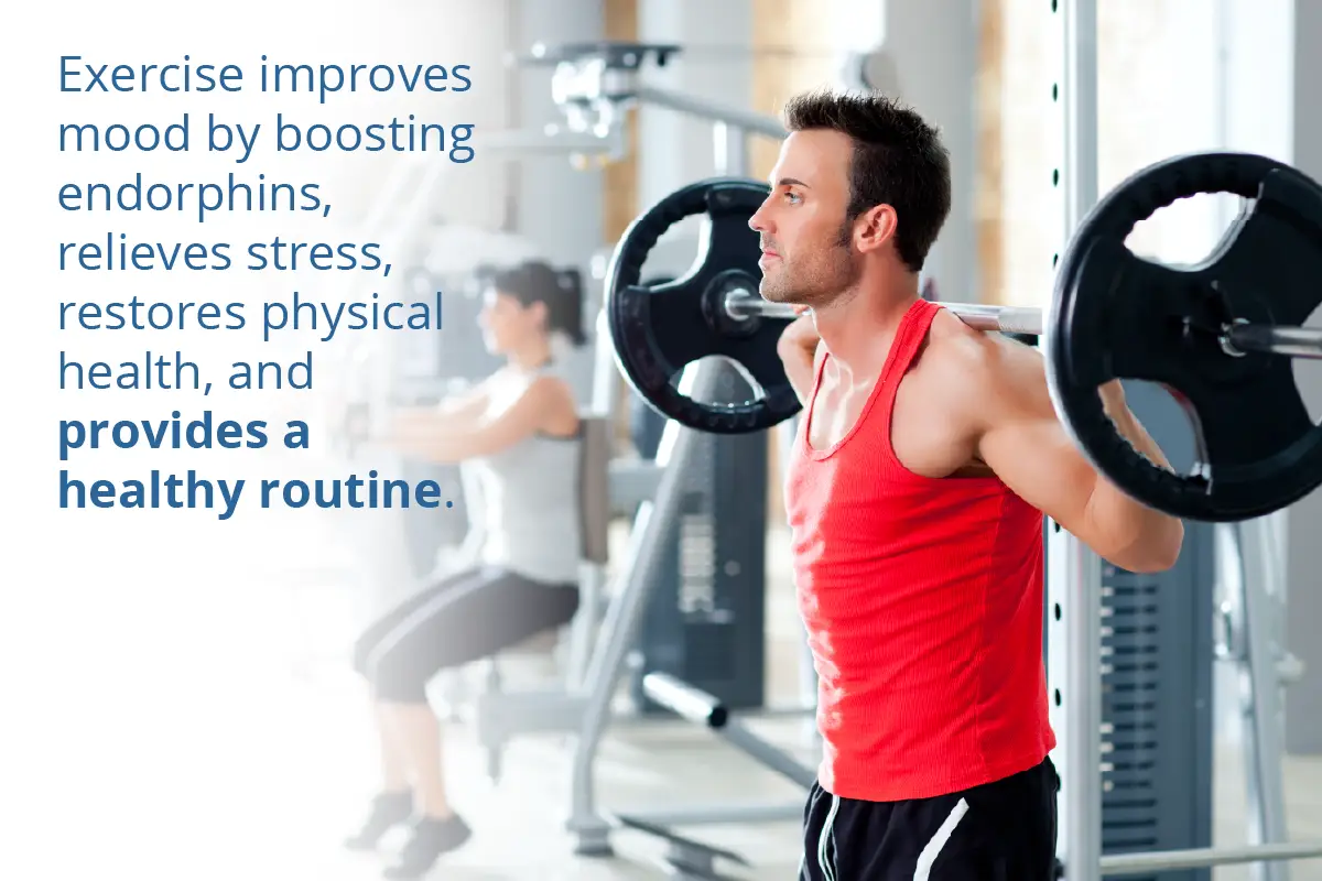 Man doing squats