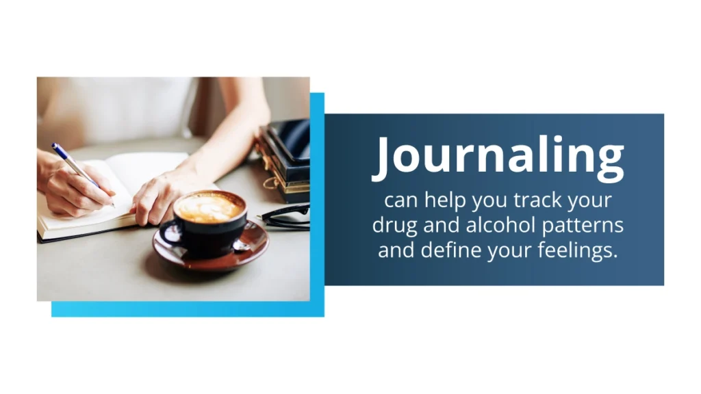 Graphic on how journaling can help with denial