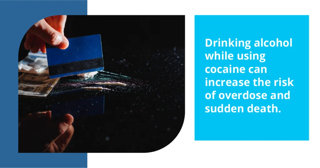 Image showing dangers of mixing of cocaine and alcohol