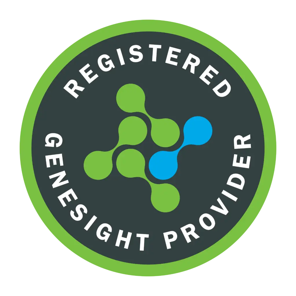 A banner confirming that The Haven Detox is a registered GeneSight Provider
