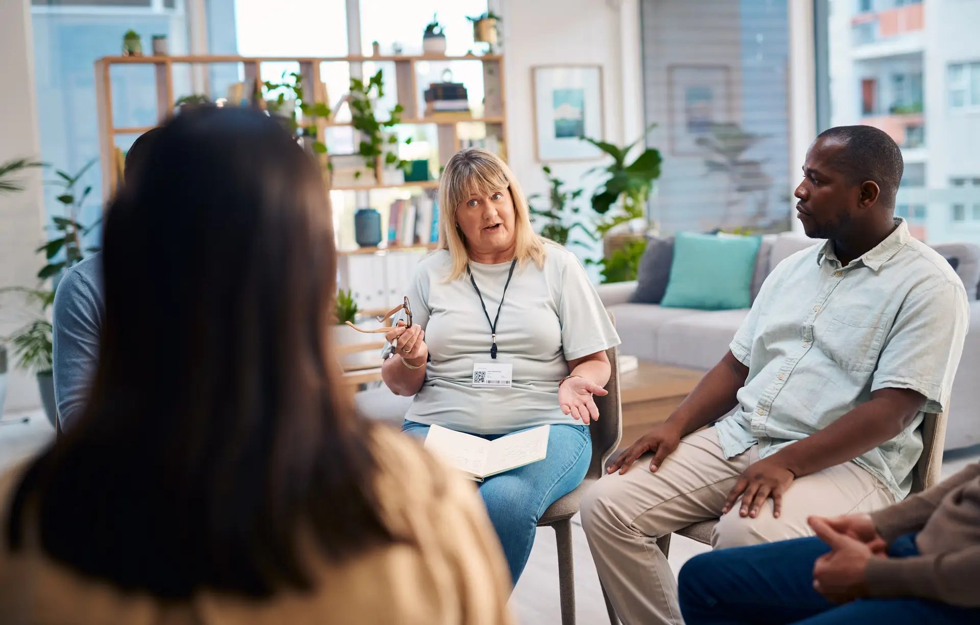 The Haven Detox Group Therapy Session