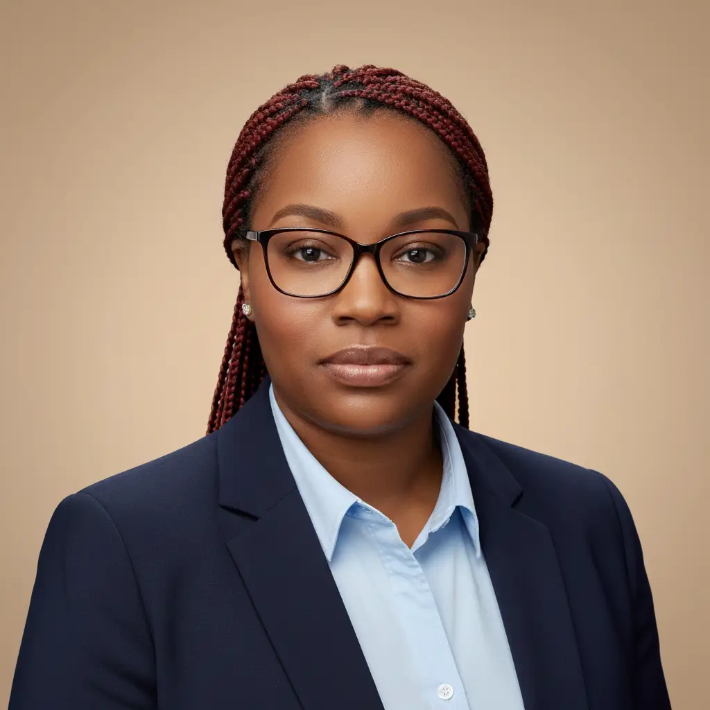 A formal portrait of Vakeria Lewis