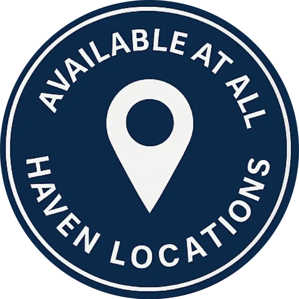 Icon indicating services are available at all Haven Detox locations.