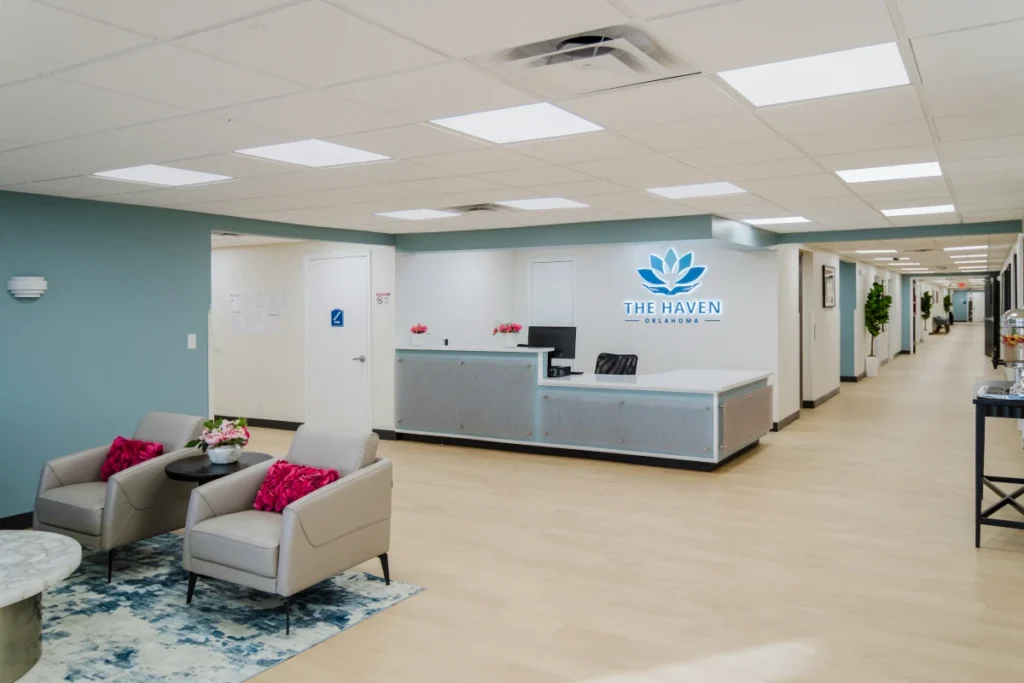 The Haven Detox Oklahoma Indoor Waiting Area
