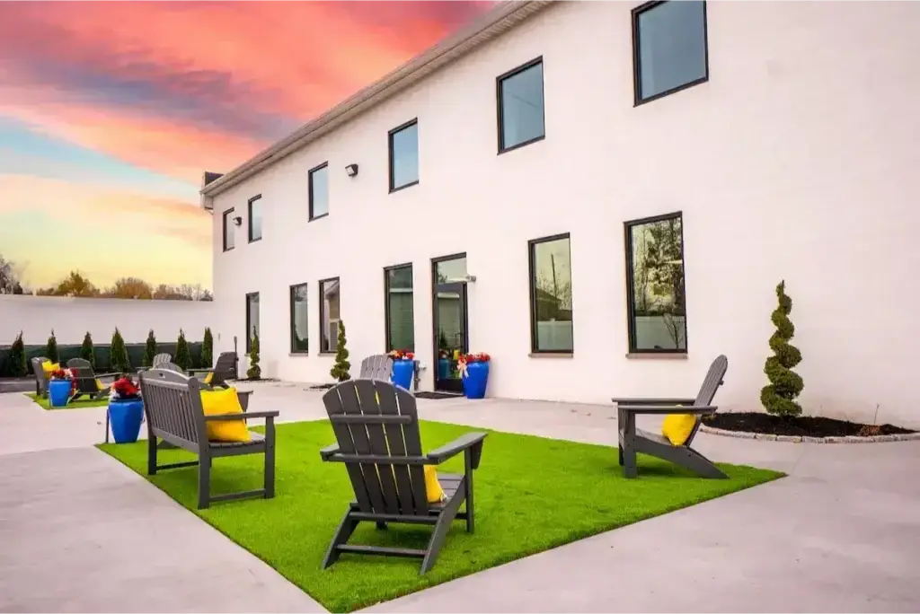 Sunset Patio at The Haven Detox New England