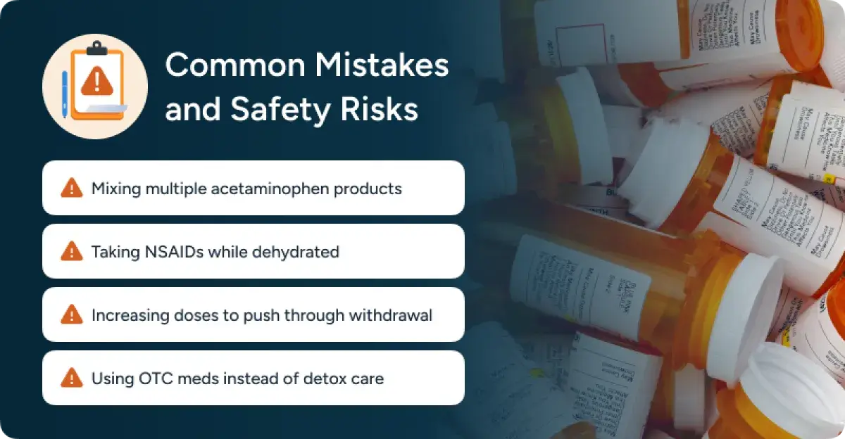 Common Mistakes and Safety Risks Infographic