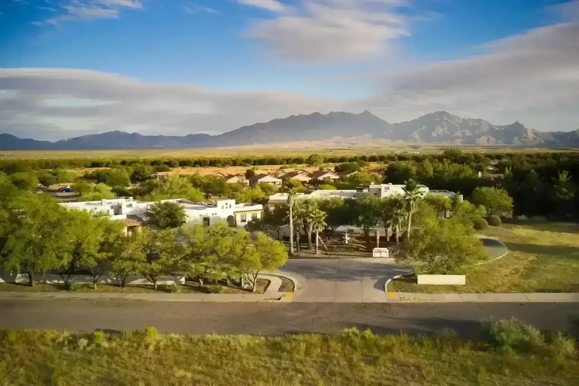 Aerial view of The Haven Detox Arizona facility in Green Valley, Arizona.