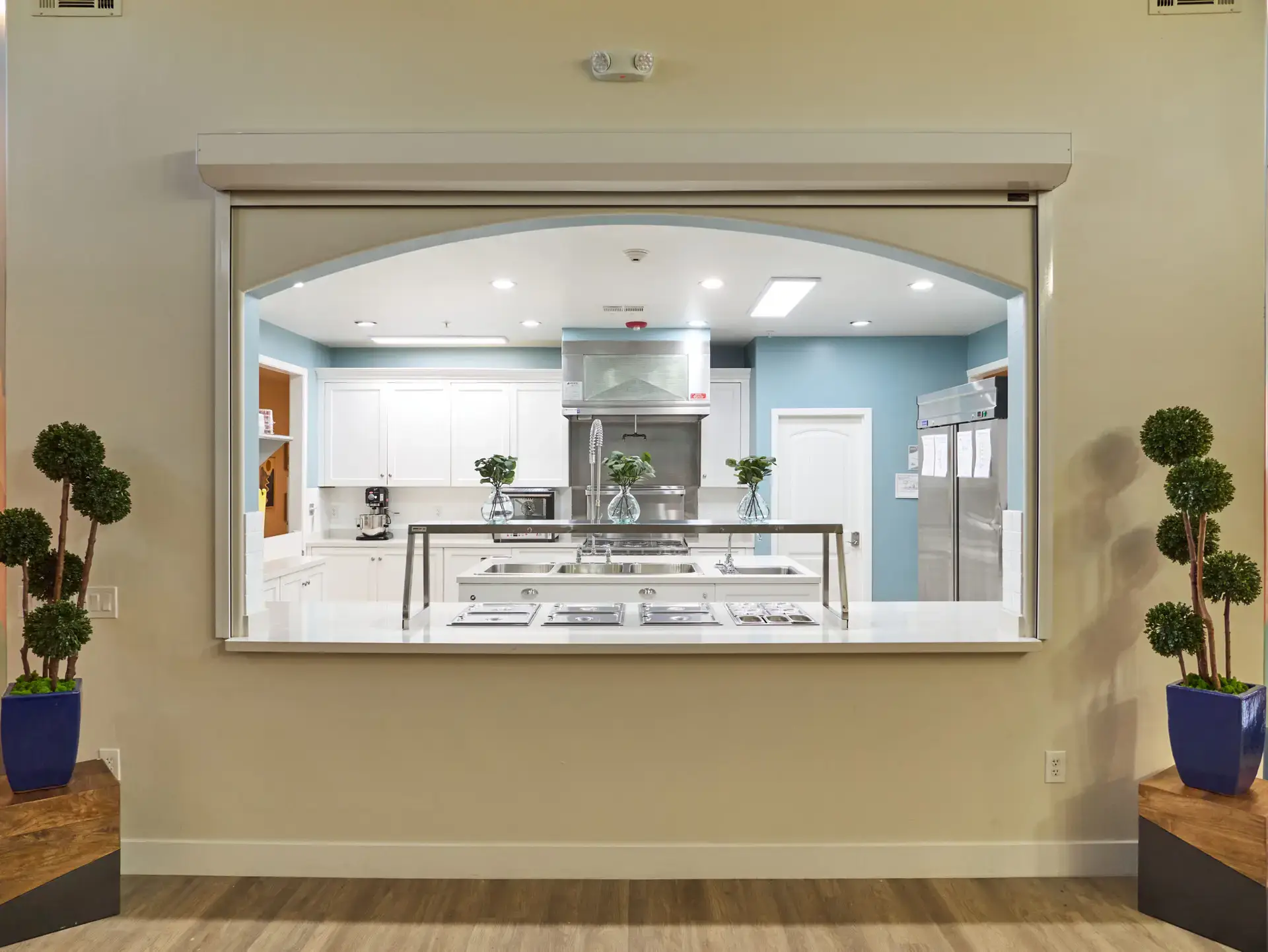 Commercial kitchen where chef-prepared meals are prepared at The Haven Detox Arizona in Green Valley, Arizona.