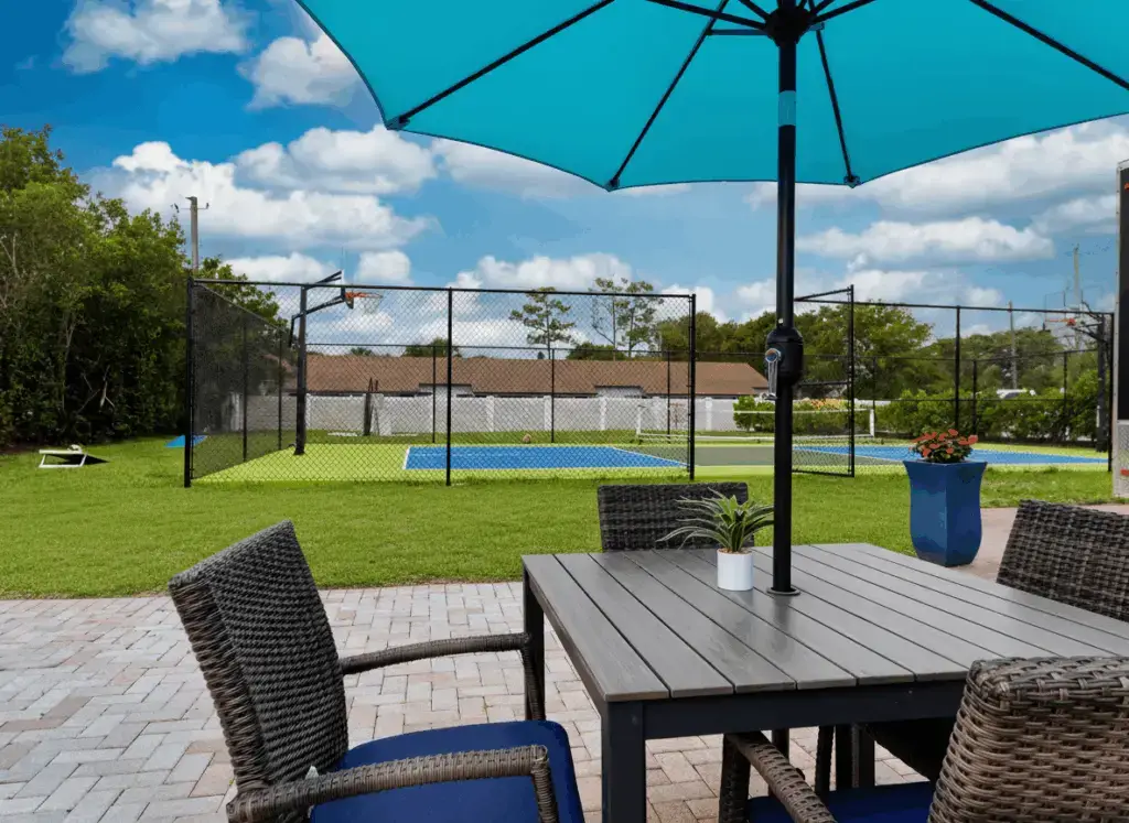 Outdoor area and grounds at The Haven Detox Florida in West Palm Beach, Florida.