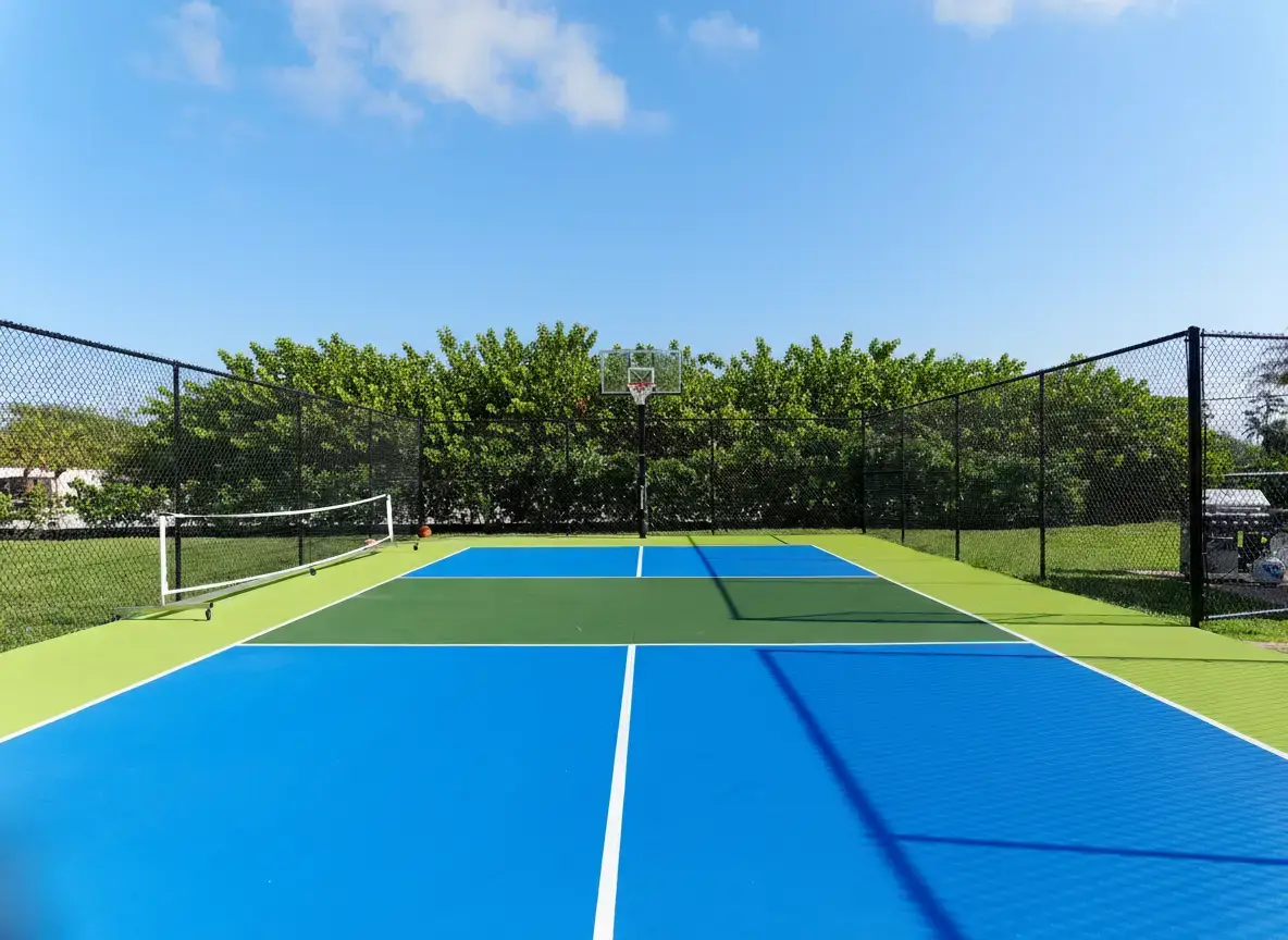Outdoor sports court at The Haven Detox Florida in West Palm Beach, Florida.