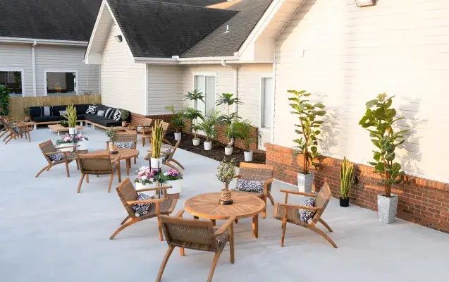 Facility Patio at The Haven Detox Group