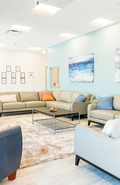 Mental Health facility seating area at The Haven Detox Group