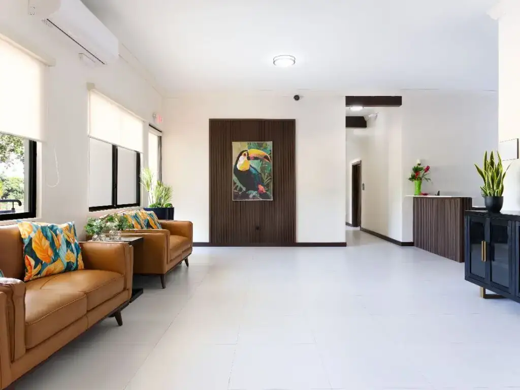 Rehab lobby at The Haven Detox Puerto